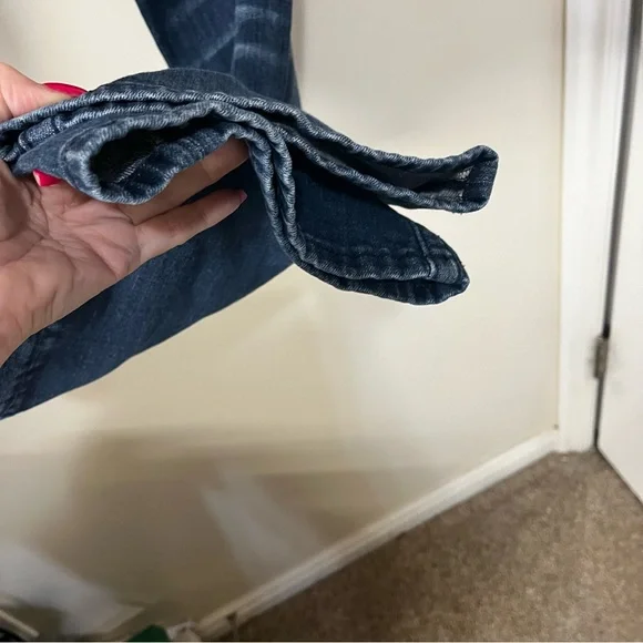 Miss Me Dark Blue Boot Cut Jeans with rhinestone embellishment. - Picture 11 of 15